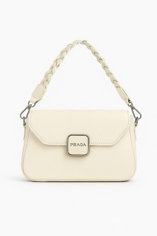 Braided Handle Shoulder Bag - Image 6