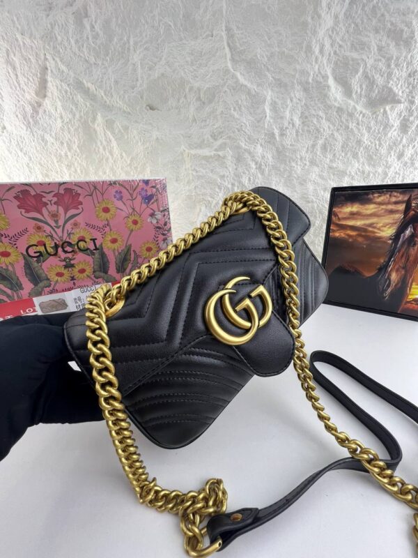 ⁦GG MARMONT BAG BLACK⁩ - الصورة ⁦6⁩