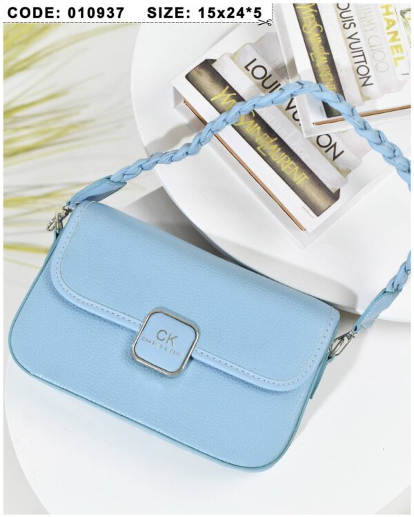 Braided Handle Shoulder Bag - Image 9