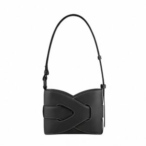 A stylish black crossbody bag