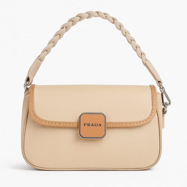 Braided Handle Shoulder Bag - Image 2