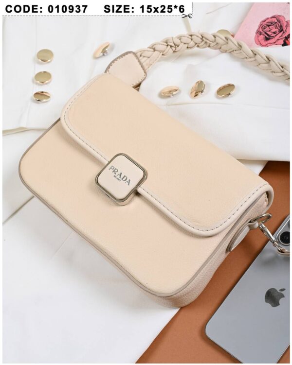 Braided Handle Shoulder Bag - Image 11