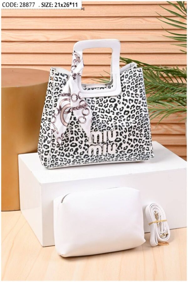 ⁦Elegant Leopard Print Handbag⁩ - الصورة ⁦6⁩