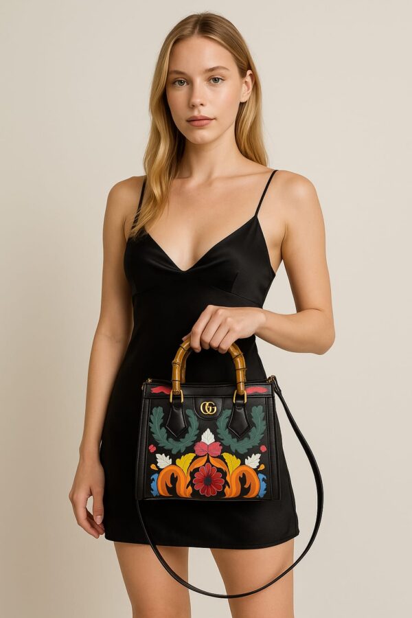 ⁦Gucci Flora Bamboo 27 Black⁩ - الصورة ⁦2⁩