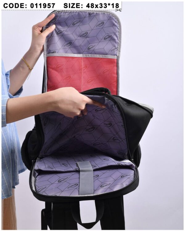 ⁦MOMOLLY backpack BLACK⁩ - الصورة ⁦6⁩