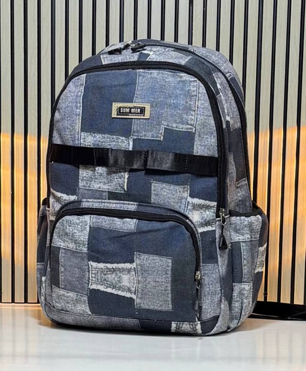 ⁦Denim backpack⁩ - الصورة ⁦6⁩