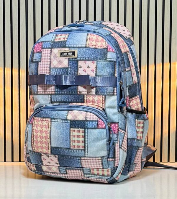 ⁦Denim backpack⁩ - الصورة ⁦4⁩