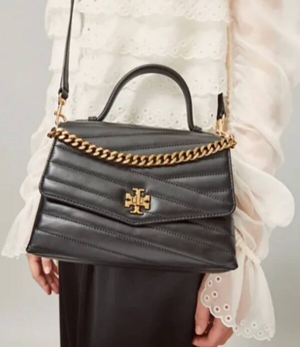 ⁦Tory Burch Kira Chevron Top Handle⁩ - الصورة ⁦3⁩